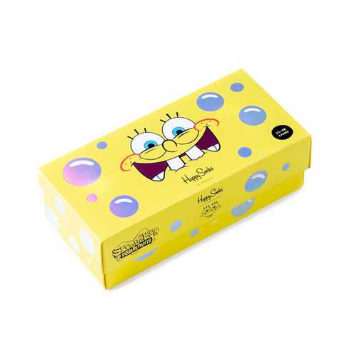 Носки Happy Socks SpongeBob 3 разноцветные 36-40 в Пальметта