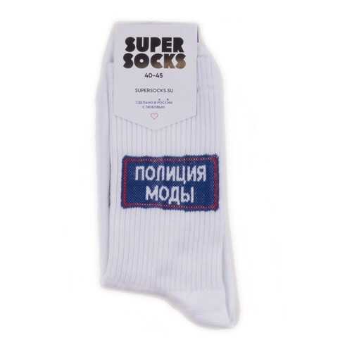 Носки унисекс Super Socks Polizia Modi белые 36-40 в Пальметта