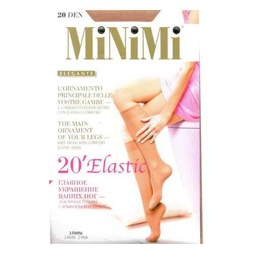 Капроновые гольфы женские MiNiMi ELASTIC 20 бежевые унив. в Пальметта