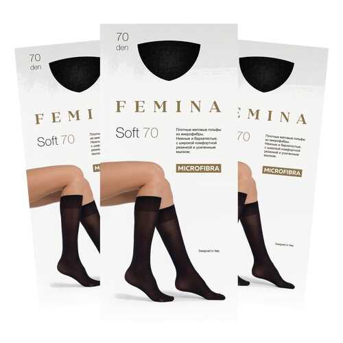 Набор гольфов женских FEMINA Soft 70 черных one size в Пальметта