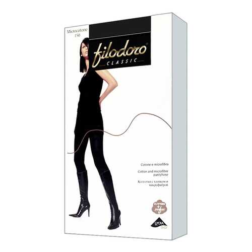 Колготки Filodoro Classic MICROCOTONE 150/Nero/2 (S) в Пальметта