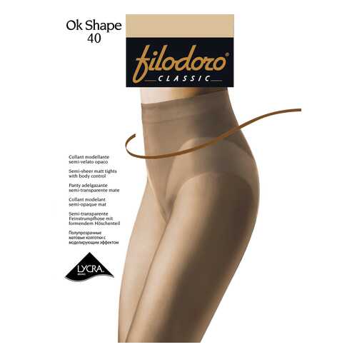 Колготки Filodoro Classic OK SHAPE 40/Playa/2 (S) в Пальметта