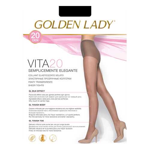 Колготки Golden Lady VITA 20, nero, 5/XL в Пальметта