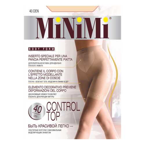 Колготки MiNiMi CONTROL TOP 40, caramello min, 3/M в Пальметта