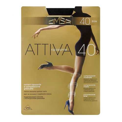 Колготки Omsa ATTIVA 40 / Nero (Черный) / 5 (XL) в Пальметта